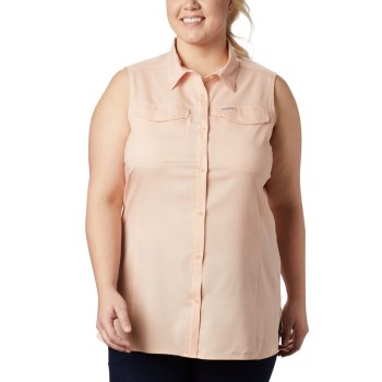 Columbia Silver Ridge Lite Sleeveless Plus Size, Camisa Rosas Para Mujer | 059478-SXW